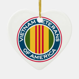 Vietnam Veteranen van de Amerikaanse Logo Keramisch Ornament