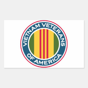 Vietnam Veteranen van de Amerikaanse Logo Rechthoekige Sticker