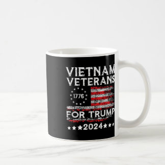 Vietnam-veteranen voor Trump 2025 Amerikaanse vlag Koffiemok