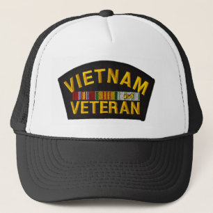 Vietnam-veteranenlapel op hoed trucker pet