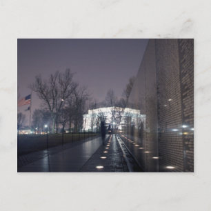 Vietnam Veterans Memorial met Lincoln Memorial Briefkaart