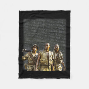 Vietnam Veterans Memorial Wall, Washington Fleece Deken