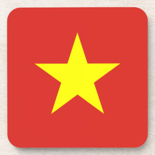 Vietnam - Vietnamese vlag Bier Onderzetter
