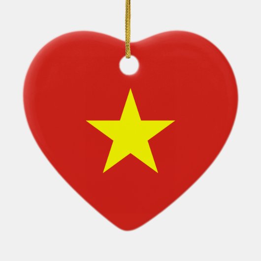 Vietnam - Vietnamese vlag Keramisch Ornament (Achterkant)