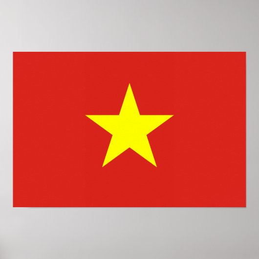 Vietnam - Vietnamese vlag Poster (Voorkant)