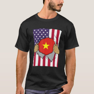 Vietnam vlag in me thuispride Vietnamezen T-shirt