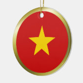 Vietnam-vlag Keramisch Ornament (Links)