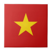 Vietnam vlag keramische tegel tegeltje (Voorkant)