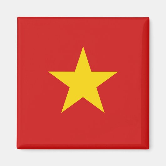 Vietnam-vlag Magnet Magneet (Voorkant)