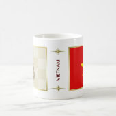 Vietnam vlag + Mok kaart (Center)