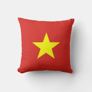 Vietnam vlag op American Mo Jo Pillow Kussen