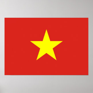 Vietnam vlag poster