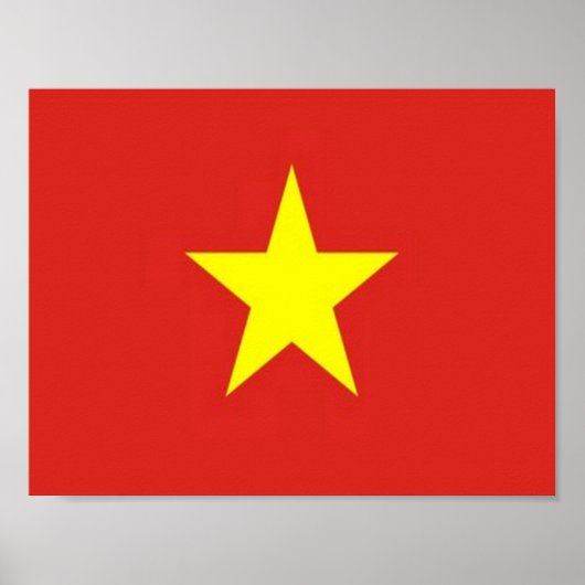 Vietnam - Vlag - Poster (Voorkant)