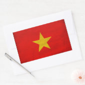 Vietnam vlag rechthoekige sticker (Envelop)