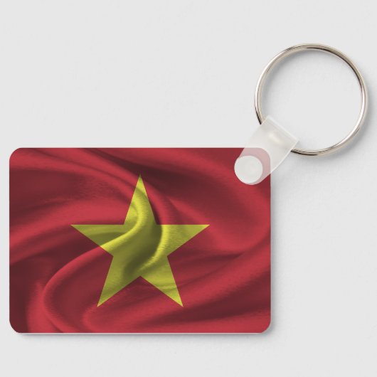Vietnam Vlag Sleutelhanger  (Voorkant)