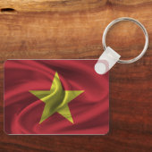 Vietnam Vlag Sleutelhanger  (Voorkant)