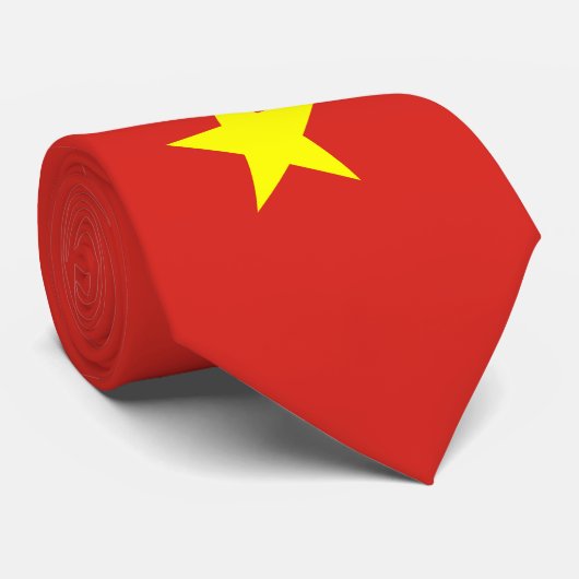 Vietnam vlag stropdas (Opgerold)