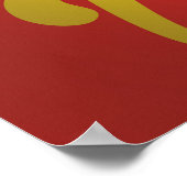 Vietnam vlag vintage reisposter poster (Hoek)