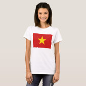 Vietnam vlag x kaart T-Shirt (Voorkant volledig)