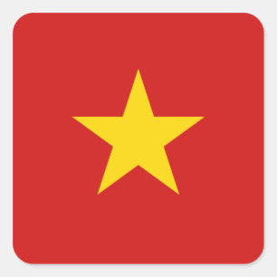 Vietnam-vlaggen Vierkante Sticker