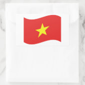 Vietnam-vlaggengolf Rechthoekige Sticker (Tas)