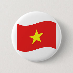 Vietnam-vlaggengolf Ronde Button 5,7 Cm
