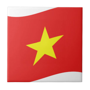 Vietnam-vlaggengolf Tegeltje