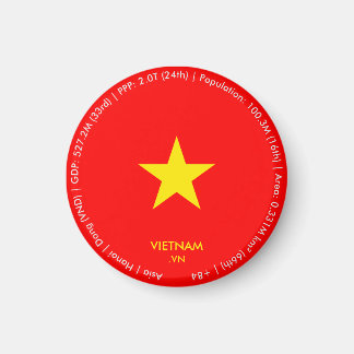 Vietnam Vlagmagneet Magneet