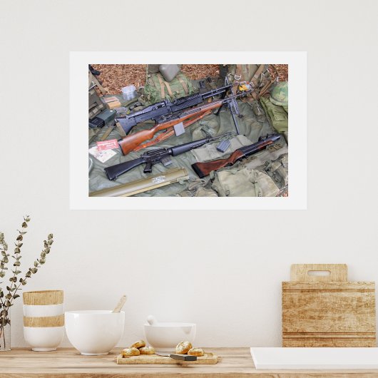 Vietnam — Wapens en vistuig Poster (Keuken)