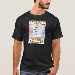 VIETNAM WAR. AMERIKAANSE ARMY VETERAN T-SHIRT