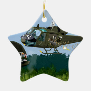 Vietnam War Bell Huey. Keramisch Ornament