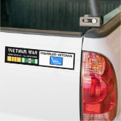 VIETNAM WAR - GEHANDICAPTE VET BUMPERSTICKER (Op Truck)