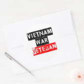 vietnam war veteraan ronde sticker (Envelop)