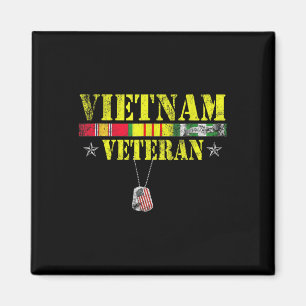 Vietnam War Veteran Dogtag Memorial Patriotic Magneet