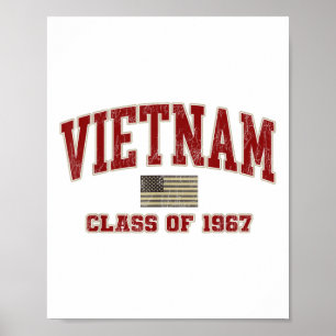 Vietnam War Veteran Shirt Military CL uit 1967 Poster
