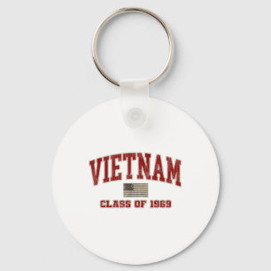 Vietnam War Veteran Shirt Military CL uit 1969 Sleutelhanger