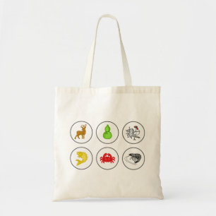 Vietnamees dice-spel tote bag