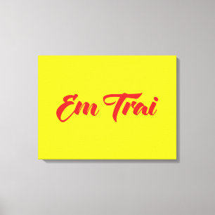 Vietnamees (jong) Broeder - Em Trai ~ Tipragng Vik Canvas Afdruk