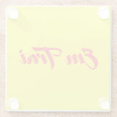 Vietnamees (jong) Broeder - Em Trai ~ Tipragng Vik Glazen Onderzetter (Achterkant)