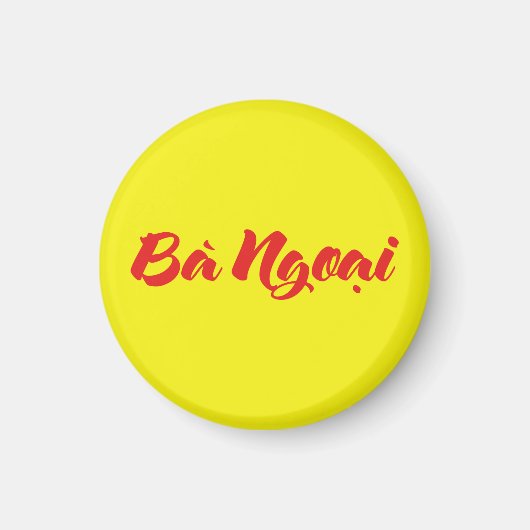 Vietnamees (moeder) grootmoeder - Bà Ngoi Magneet (Voorkant)