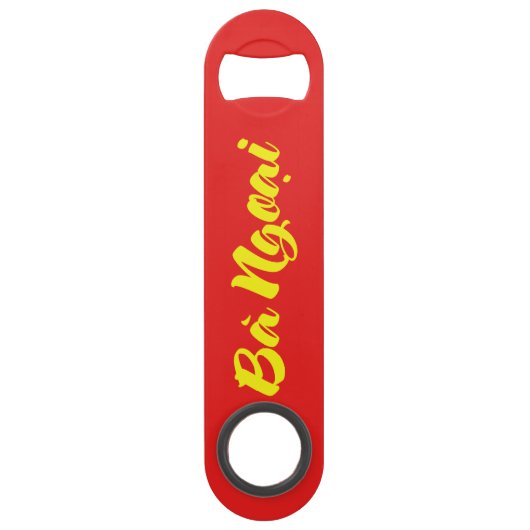 Vietnamees (moeder) grootmoeder - Bà Ngoi Speed Flessenopener (Achterkant)