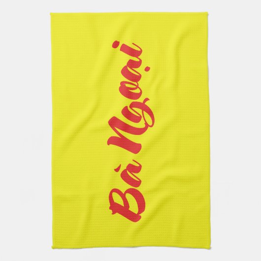 Vietnamees (moeder) grootmoeder - Bà Ngoi Theedoek (Verticaal)