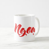 Vietnamees (moederlijk) grootvader - Ông Ngoi Koffiemok (Voorkant rechts)