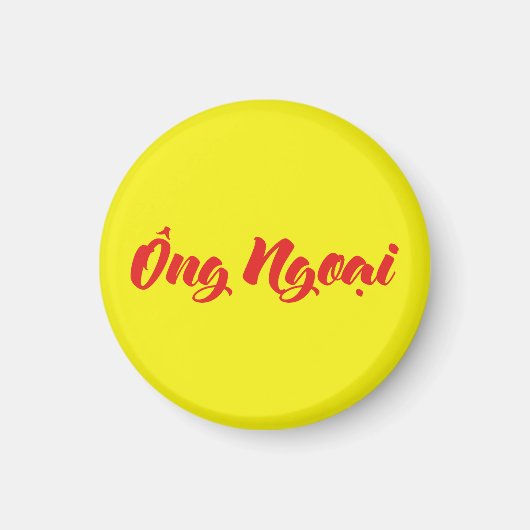 Vietnamees (moederlijk) grootvader - Ông Ngoi Magneet (Voorkant)