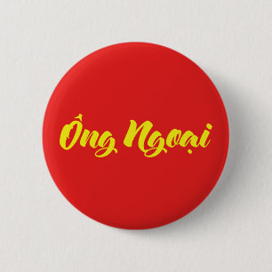 Vietnamees (moederlijk) grootvader - Ông Ngoi Ronde Button 5,7 Cm