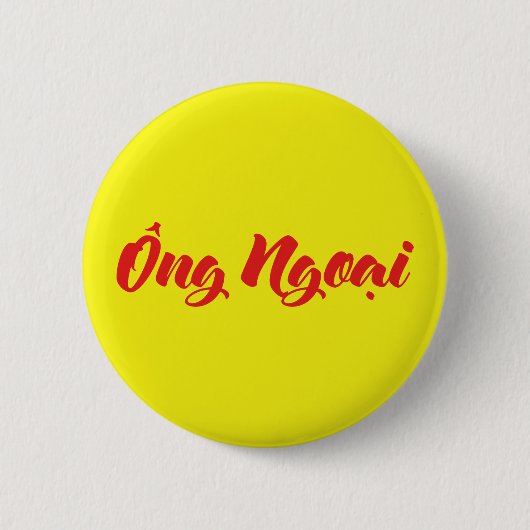 Vietnamees (moederlijk) grootvader - Ông Ngoi Ronde Button 5,7 Cm (Voorkant)