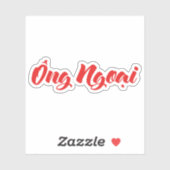 Vietnamees (moederlijk) grootvader - Ông Ngoi Sticker (Vel)