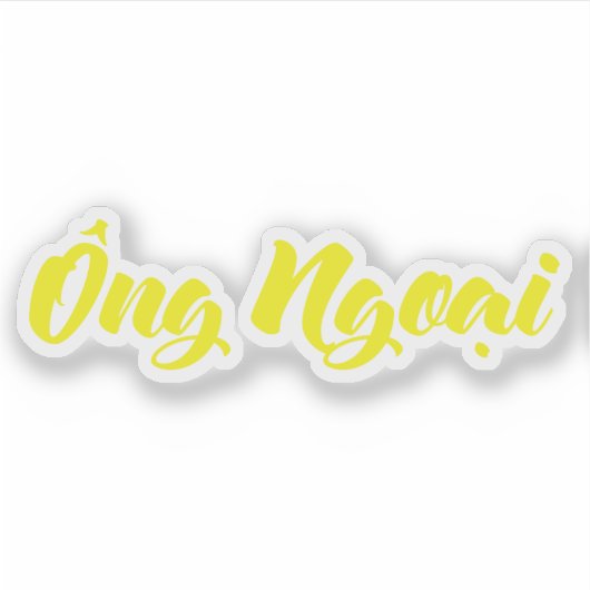 Vietnamees (moederlijk) grootvader - Ông Ngoi Sticker (Voorkant)