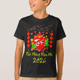 Vietnamees Nieuwjaar 2026 Tet Viet Chuc Mung T-shirt