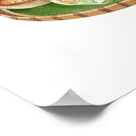 Vietnamees Poster van lentrollen - Gỏ i Cuvas (Hoek)